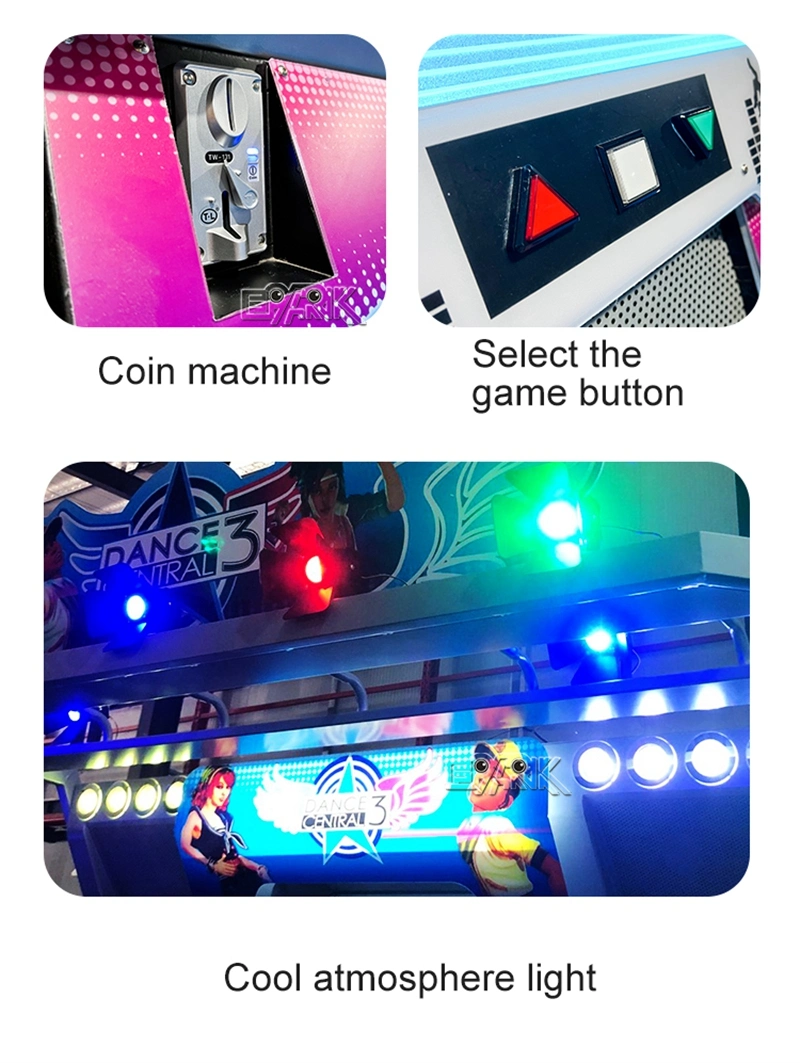 55" Dance Central 3 Video Coin Operated Dancing Arcade Indoor Music Dance Machine